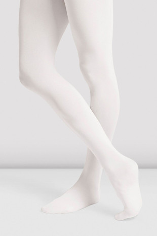 Дитячі колготки Bloch Contoursoft із цільною стопою, білий, L
