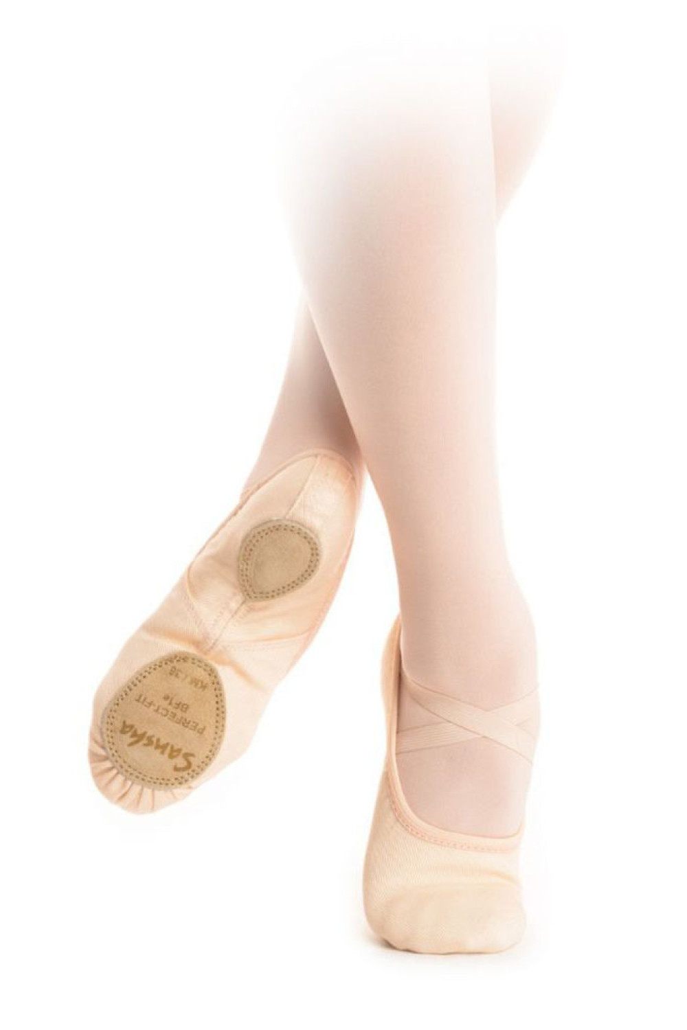 Еластичні полотняні балетки Sansha Perfect-fit, чорний, р.33 - 1