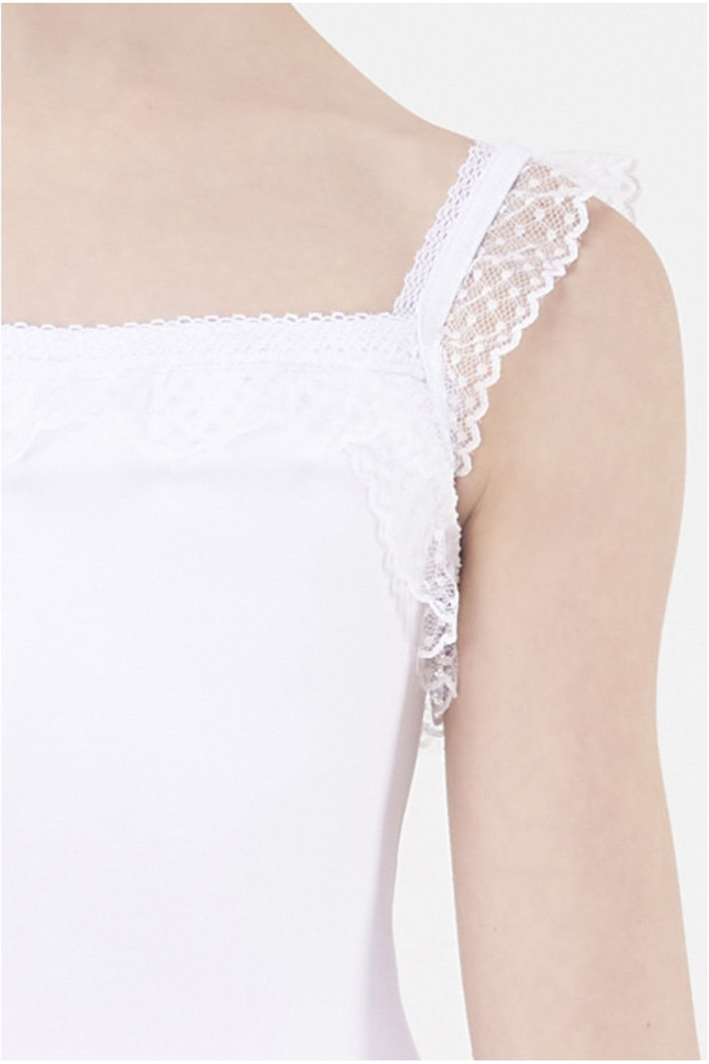 Дитячий купальник з пачкою Wear Moi "Bambou", білий, 4-6 років -3