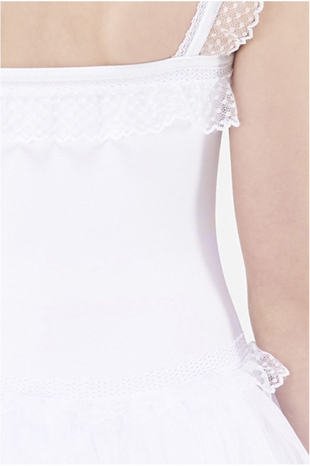 Дитячий купальник з пачкою Wear Moi "Bambou", білий, 4-6 років -4